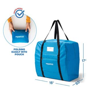 Reperkid Booster Seat Travel Bag for Airplane - Baby Backless Car Seat Travel Bag - Fits Gb Pockit Stroller, Durable - Waterproof, Portable, Zippered - Airport Gate Check Bag for Booster Seats – Blue