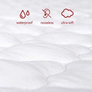 Pack N Play Mattress Pad Sheets Cover Waterproof, Soft Quilted Pack and Play Protector, 27" X 39" Fit Graco Pack N Play Crib Baby Portable Mini Cribs and Foldable Mattresses Pad