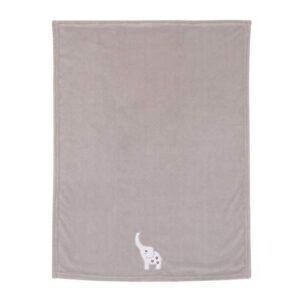 Little Love by NoJo Dream Big Little Elephant Grey and White Super Soft Baby Blanket