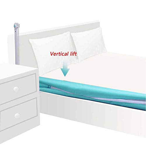 XJJUN Bed Rail Vertical Lift Height Adjustable Suitable for Children Bed Bezel Safety Big Bed Bumper,2 Colours (Color : Purple, Size : 180x75-85cm)