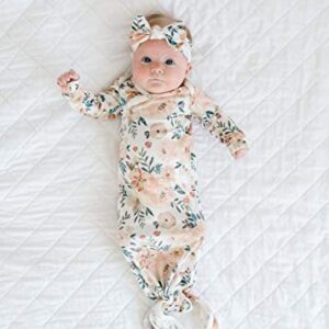 Copper Pearl Newborn Knotted Gown Autumn