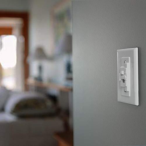 Light Switch Guard, ILIVABLE Child Proof Wall Switch Plate Protects Your Lights or Circuits from Being Accidentally Turned On or Off by Children and Adults (White, 2 Pack)