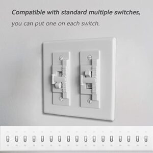 Light Switch Guard, ILIVABLE Child Proof Wall Switch Plate Protects Your Lights or Circuits from Being Accidentally Turned On or Off by Children and Adults (White, 2 Pack)