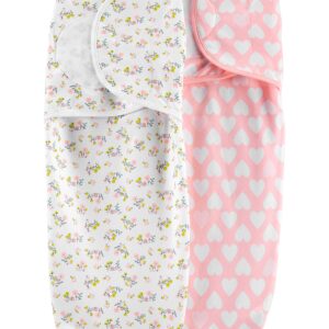 Simple Joys by Carter's Baby Girls' 2-Pack Swaddle Blankets
