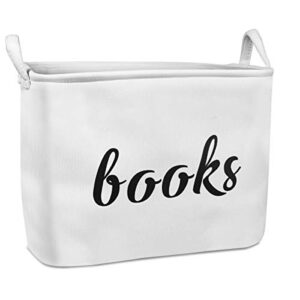 girvem books storage basket, organizer box for baby, kids or pets - storage bins