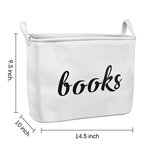 GIRVEM Books Storage Basket, Organizer Box for Baby, Kids or Pets - Storage Bins