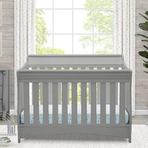 Delta Children Bentley S Series Deluxe 6-in-1 Convertible Crib, Grey