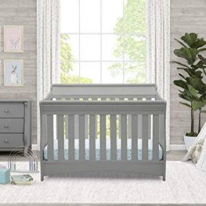 Delta Children Bentley S Series Deluxe 6-in-1 Convertible Crib, Grey