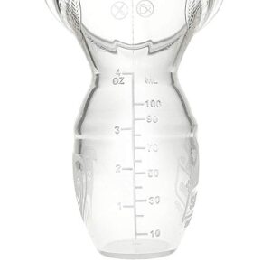 haakaa Manual Breast Pump 4oz/100ml One-Piece Design with Silicone Cap Made by Food Grade Silicone Milk Saver & Milk Catcher for Breastfeeding Moms