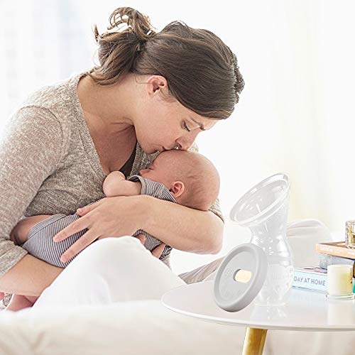 haakaa Manual Breast Pump 4oz/100ml One-Piece Design with Silicone Cap Made by Food Grade Silicone Milk Saver & Milk Catcher for Breastfeeding Moms