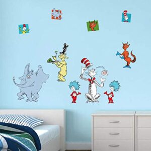 Runtoo Educational Wall Decals Kids Cat Reading Room