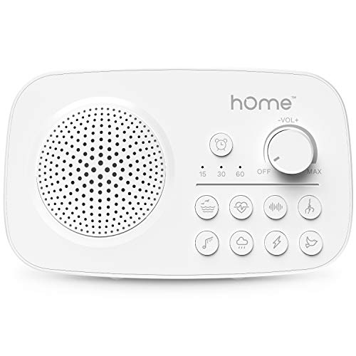 hOmeLabs Portable White Noise Machine - 8 Surprisingly Soothing Sounds for Sleep, Slumber, Siesta or Snooze