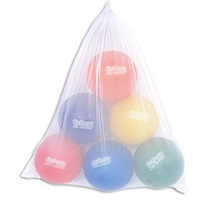 GoSports Playground Balls for Kids (Heavy Duty Set of 6) with Carry Bag and Ball Pump (Choose 8.5” or 10” Sizes)