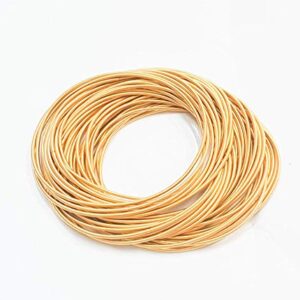 Gold Guitar String Coil Bracelets Stack Stainless Steel Set Layered Thin