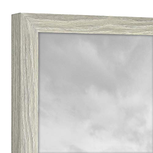 MCS Gallery Essential Picture Frames, Photo Gallery Wall Frame Set with 4 x 6 Inch, 5 x 7 Inch, and 8 x 10 Inch Frames, Gray Woodgrain, 10 Piece