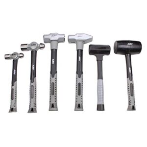 abn 6 piece hammer set - forging hammer tool set, metal working tools and equipment pein and sledge hammer styles