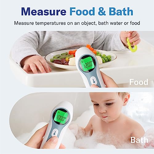 Alcedo Forehead and Ear Thermometer for Adults, Kids, and Baby | Digital Infrared Thermometer for Fever | Touchless, Instant Read, Medical Grade | Pouch and Batteries Included