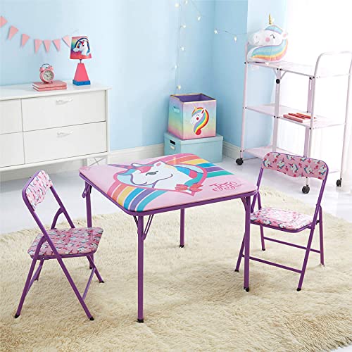Jojo Nickelodeon Siwa 3Piece Table Set with 2 Folding Chairs & 1 Table, Ages 3+