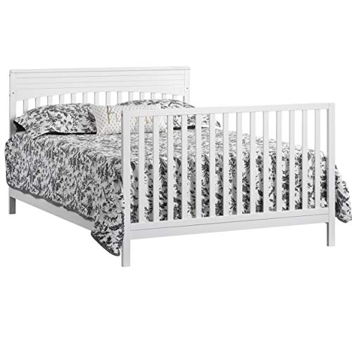 Oxford Baby Harper 4-in-1 Convertible Crib, Snow White, GreenGuard Gold Certified