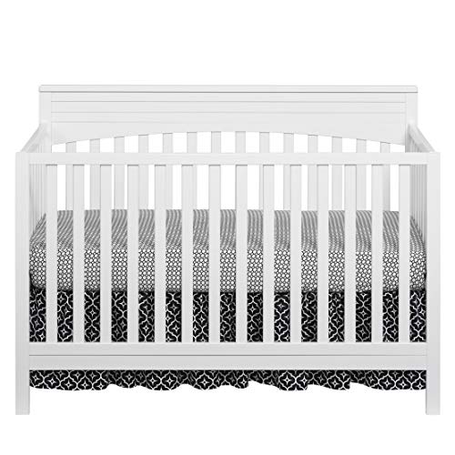 Oxford Baby Harper 4-in-1 Convertible Crib, Snow White, GreenGuard Gold Certified