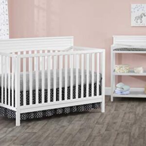 Oxford Baby Harper 4-in-1 Convertible Crib, Snow White, GreenGuard Gold Certified