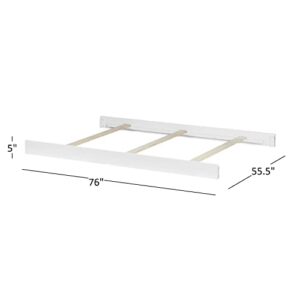 Oxford Baby Harper Full Bed Conversion Kit for 4-in-1 Convertible Crib, Snow White