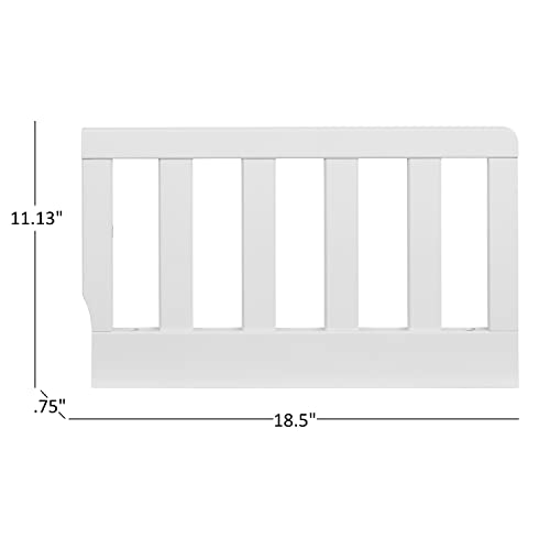 Oxford Baby Harper Crib to Toddler Bed Guard Rail Conversion Kit, Snow White, GreenGuard Gold Certified