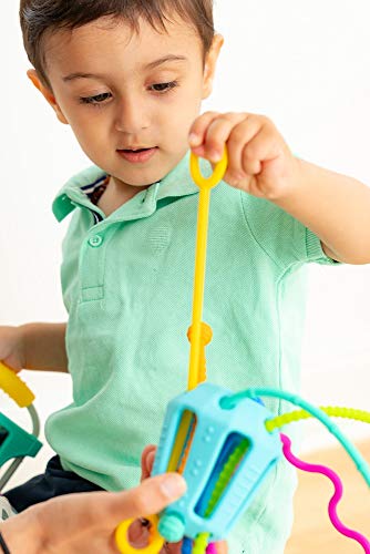 MOBI ZIPPEE Original Activity Toy for Toddlers' Sensory Development - Montessori Design by Parents and Reviewed by Doctors - BPA and Phthalate Free - with Food Grade Silicone - for Boys or Girls