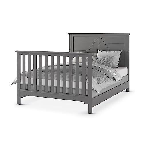 Forever Eclectic Woodland 4-in-1 Convertible Baby Crib, Brushed Pebble