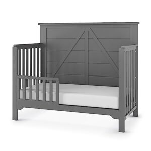 Forever Eclectic Woodland 4-in-1 Convertible Baby Crib, Brushed Pebble