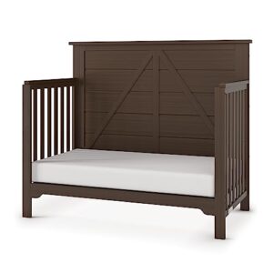 Forever Eclectic Woodland 4-in-1 Convertible Baby Crib, Brushed Truffle