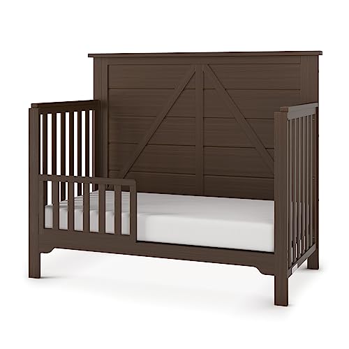 Forever Eclectic Woodland 4-in-1 Convertible Baby Crib, Brushed Truffle