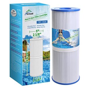 toread replacement for spa filter prb25-in, unicel c-4326, filbur fc-2375, fc-2370, r173429, 3005845, 17-2327, 100586, 33521, 25392, 817-2500, guardian 413-106, 5x13 drop in spa filter, 1 pack