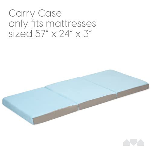 Milliard Carry Case for Blue Toddler Tri Fold Nap Mat (24 Inches x 19 Inches x 9 Inches) Does Not Include The Mattress