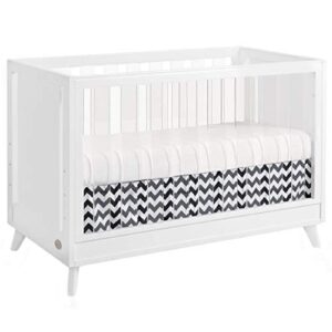 oxford baby holland modern 3-in-1 convertible island crib, white, greenguard gold certified