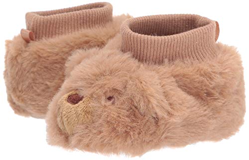 Little Me Baby Newborn Slippers, Bear, 0-6 Months