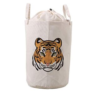 lifecustomize large laundry basket hamper tiger face collapsible drawstring clothing storage baskets nursery baby toy organizer