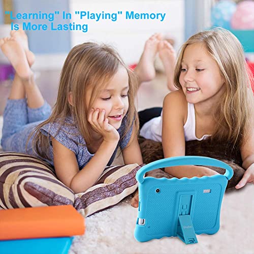 Kids Tablet 7 inch Toddler Tablet for Kids Edition Tablet with WiFi Dual Camera Children’s Tablet for Toddlers 32GB Android 10 with Parental Control Shockproof Case Google Play YouTube Netflix (Blue)