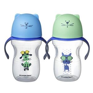 tommee tippee natural transition soft spout sippy cup, boy – 12+ months, 2pk