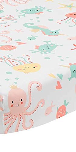 Bedtime Originals Ocean Mist Fitted Crib Sheet, Multicolor