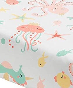 Bedtime Originals Ocean Mist Fitted Crib Sheet, Multicolor