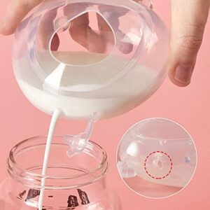 haakaa Ladybug Breastmilk Collector Wearable Breast Shell Nursing Cups Silicone Breast Milk Catcher for Breastfeeding, 2.5oz/75ml, 1pc