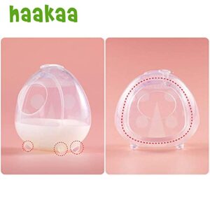 haakaa Ladybug Breastmilk Collector Wearable Breast Shell Nursing Cups Silicone Breast Milk Catcher for Breastfeeding, 2.5oz/75ml, 1pc