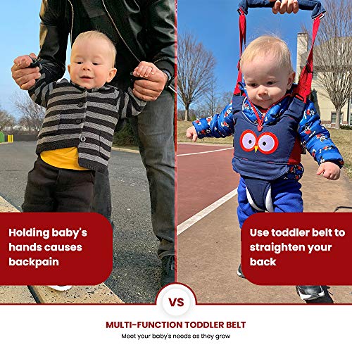 Watolt Baby Walking Harness - Handheld Kids Walker Helper - Toddler Infant Walker Harness Assistant Belt - Help Baby Walk - Child Learning Walk Support Assist Trainer Tool - for 7-24 Month Old