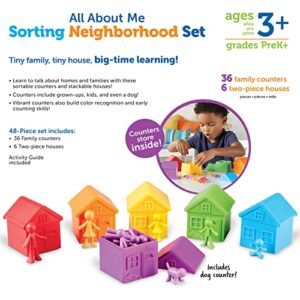 Learning Resources All About Me Sorting Neighborhood - 42 Pieces, Ages 3+ Toddler Social Emotional Toys, Fine Motor & Sorting Skills, Montessori Toys, Preschool Learning Toys,Back to School Gifts