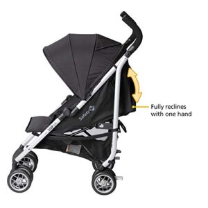 Safety 1st Step Lite Compact Stroller, Lightweight aluminum frame and a breeze to carry, at only 15 lbs, Back to Black