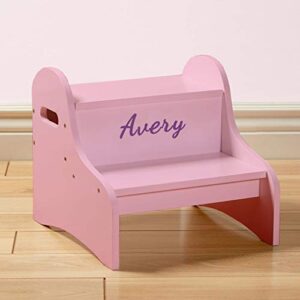 dibsies step stool with storage (pink)