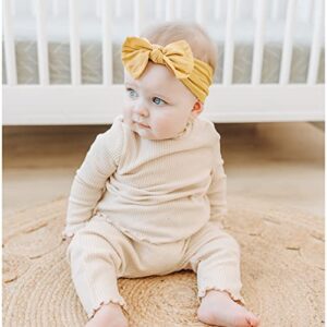 Prohouse 16PCS Baby Nylon Headbands Hairbands Hair Bow Elastics for Baby Girls Newborn Infant Toddlers Kids