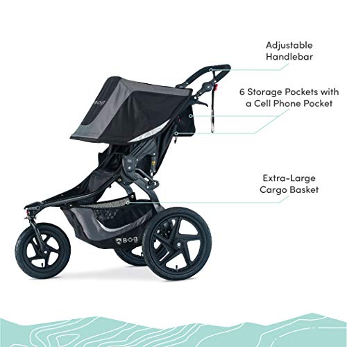 BOB Gear Revolution Flex 3.0 Jogging Stroller, Graphite Black