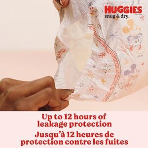 Huggies Snug & Dry Baby Diapers, Size 2 (12-18 lbs), 34 Ct